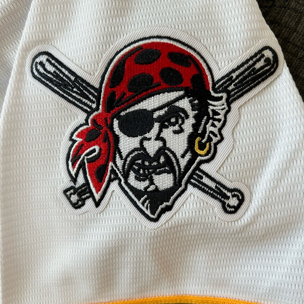 Nike Authentic Pittsburgh Pirates MLB Baseball Jersey With Patch Men’s Sz M - Picture 3 of 5